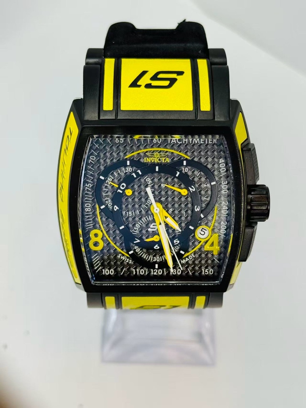 Invicta S1 Rally Men’s Swiss Made 40mm Chronograph Watch 14526 New Battery Runs